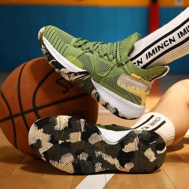 Men's Breathable Basketball Shoes High Top