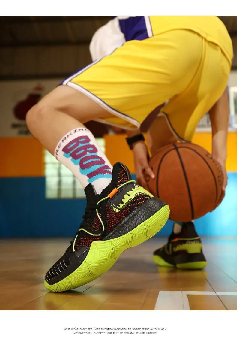 Men's Breathable Basketball Shoes High Top