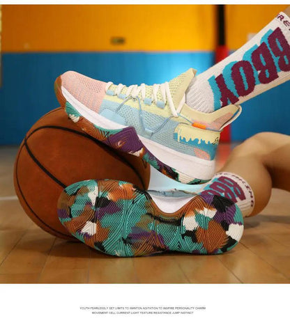 Men's Breathable Basketball Shoes High Top