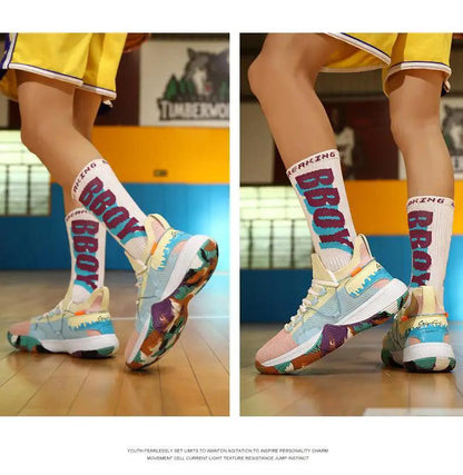 Men's Breathable Basketball Shoes High Top