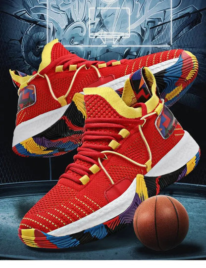 Men's Breathable Basketball Shoes High Top
