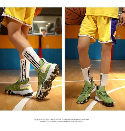 Men's Breathable Basketball Shoes High Top