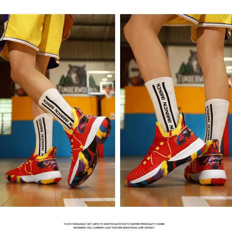Men's Breathable Basketball Shoes High Top