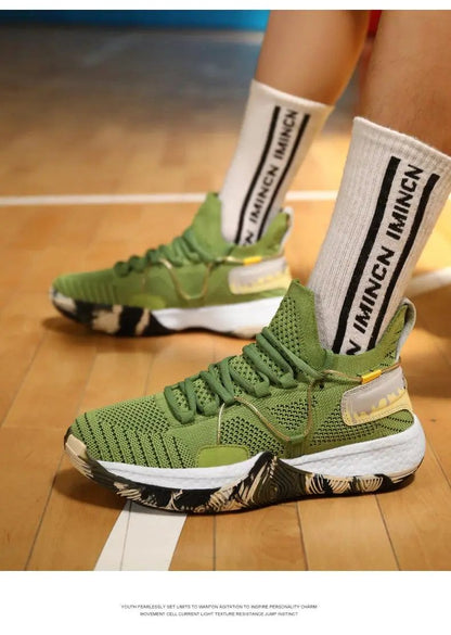 Men's Breathable Basketball Shoes High Top