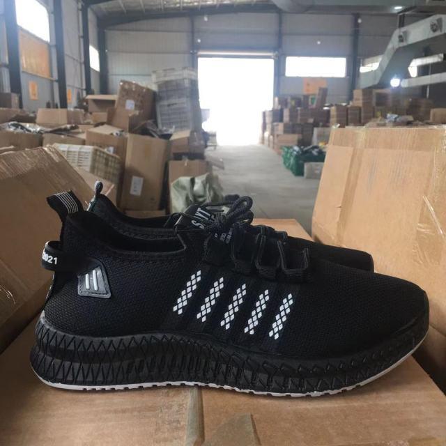 Stevvex men breathable mesh sneakers black lace-up lightweight running trainers walking on Tampa Home & Garden Store