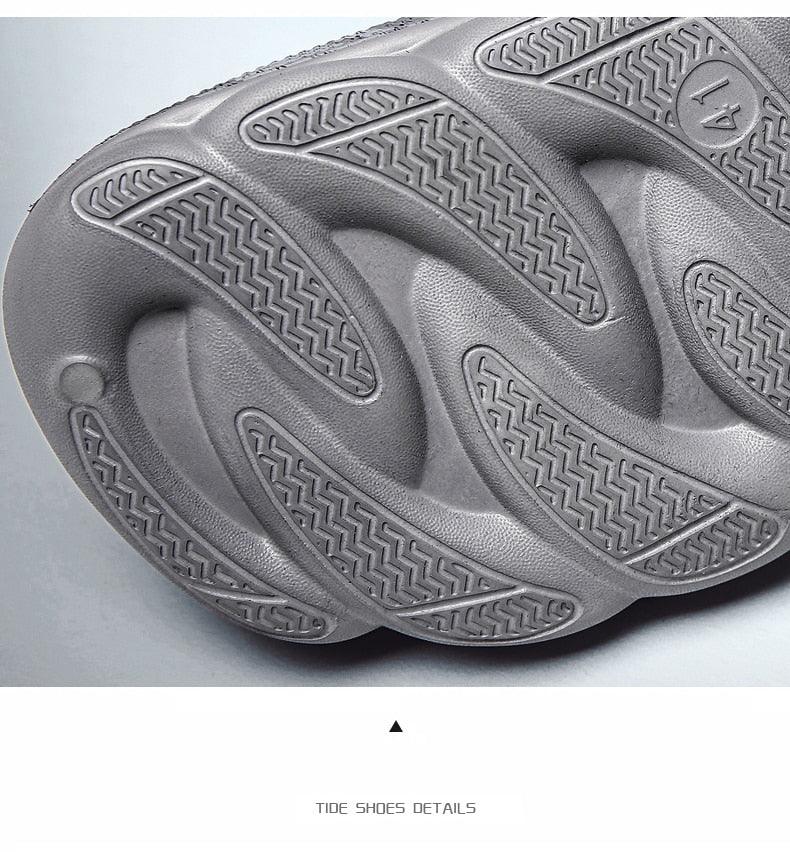 Men's Stevvex sandals gray rubber outsole with zigzag tread for anti-slip on Tampa Home & Garden Store