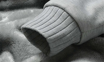 Men's hoodie sleeve cuff gray ribbed knit on Tampa Home & Garden Store