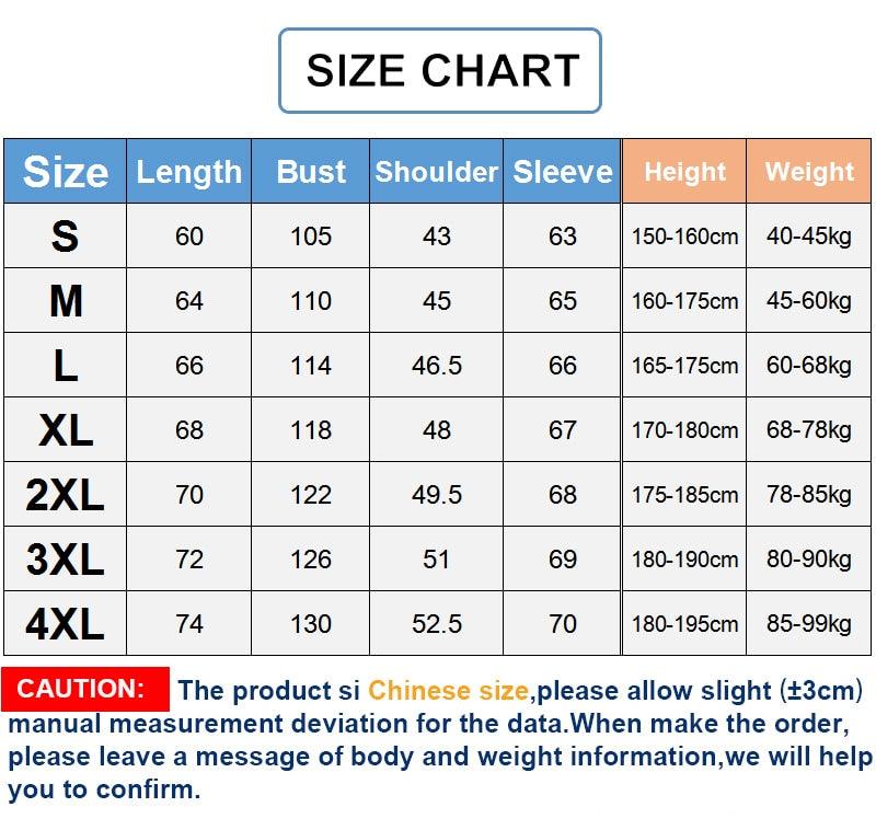 Stevvex men windbreaker rain coat size chart S-4XL with length bust shoulder sleeve on Tampa Home & Garden Store