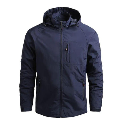 Men's Waterproof Hooded Hiking Jacket Windbreaker
