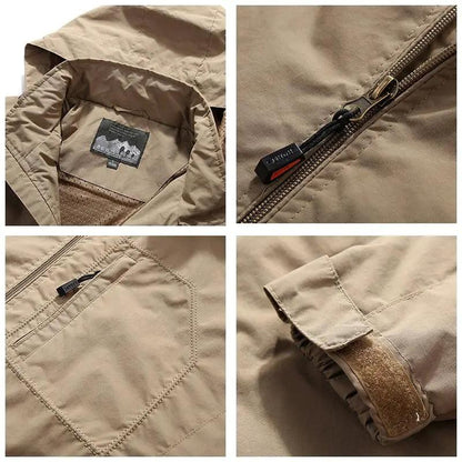 Men's Waterproof Hooded Hiking Jacket Windbreaker