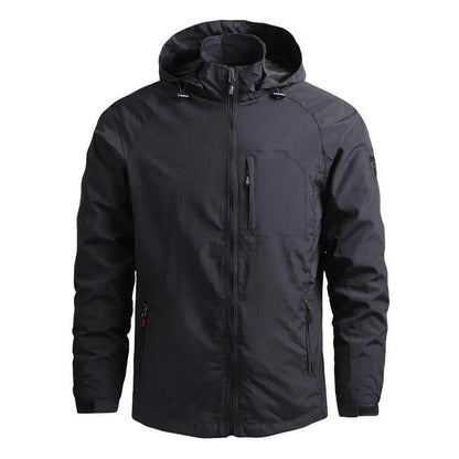 Men's Waterproof Hooded Hiking Jacket Windbreaker