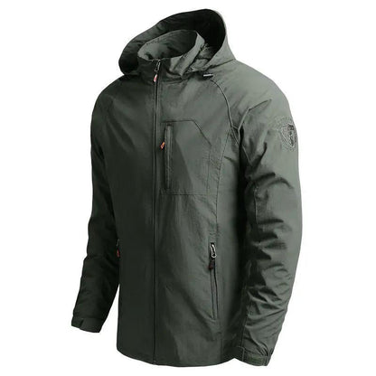 Men's Waterproof Hooded Hiking Jacket Windbreaker