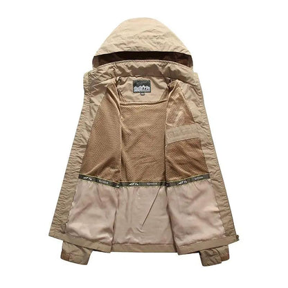 Men's Waterproof Hooded Hiking Jacket Windbreaker