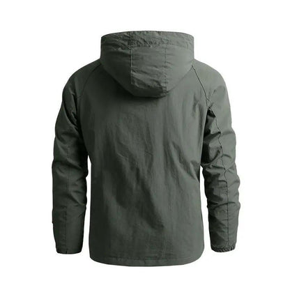 Men's Waterproof Hooded Hiking Jacket Windbreaker
