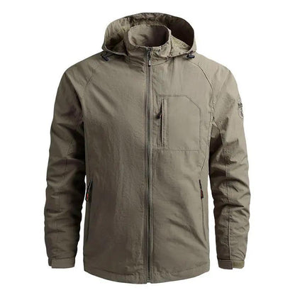 Men's Waterproof Hooded Hiking Jacket Windbreaker