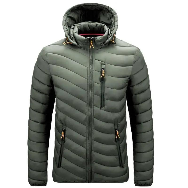 Men Autumn Winter Hooded Jacket and Warm Coat