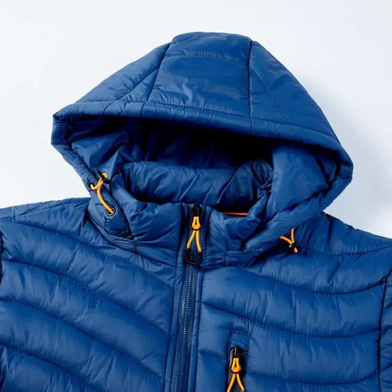 Men Autumn Winter Hooded Jacket and Warm Coat