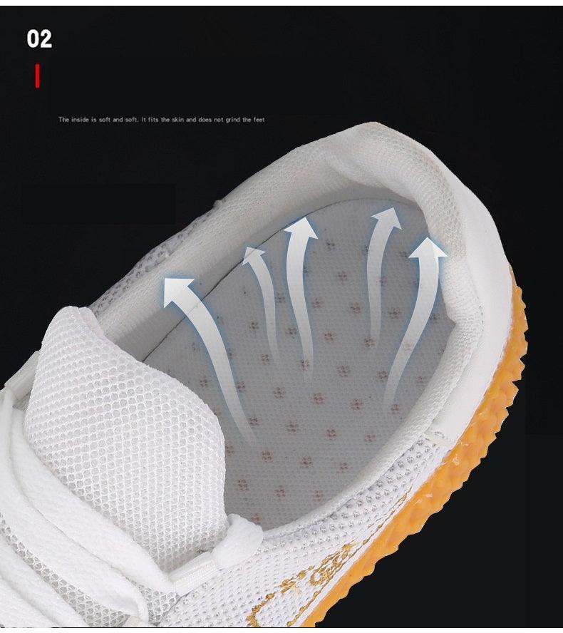 Mens Black Mesh Sneakers with a Breathable Insole