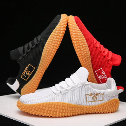 Mens Black Mesh Sneakers with a Breathable Insole