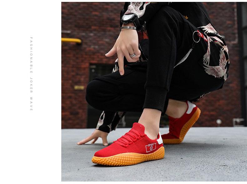 Mens Black Mesh Sneakers with a Breathable Insole