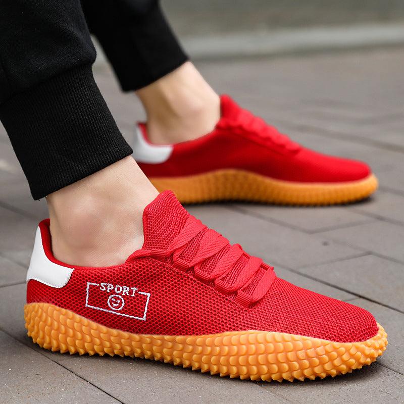 Mens Black Mesh Sneakers with a Breathable Insole