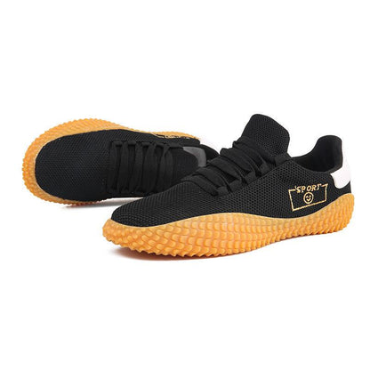 Mens Black Mesh Sneakers with a Breathable Insole