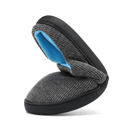 Men Cotton Memory Foam And Warm Home Slippers