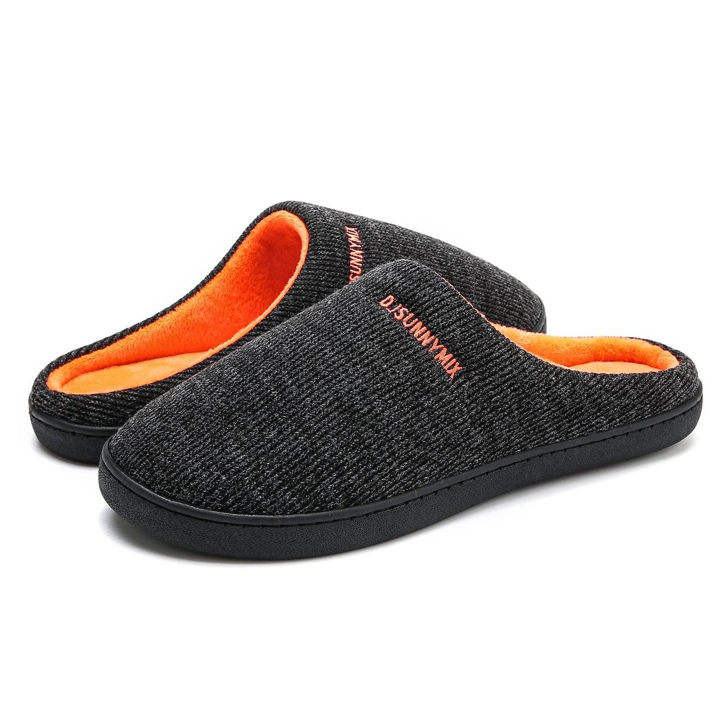 Men Cotton Memory Foam And Warm Home Slippers