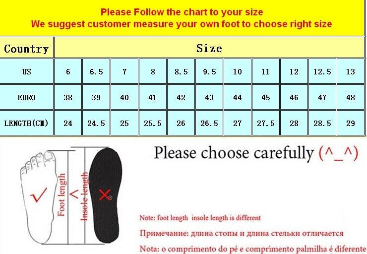 Stevvex men's boots size chart showing US/EU length columns and a foot-measure diagram on Tampa Home & Garden Store