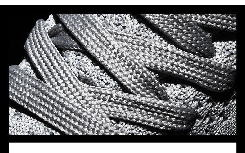 Stevvex men's sneakers lace-up grey braided laces close-up on Tampa Home & Garden Store