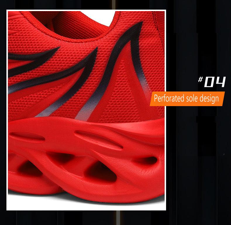 Men's Flame Printed Athletic Shoe for Running
