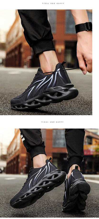 Men's Flame Printed Athletic Shoe for Running