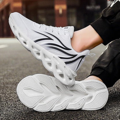 Men's Flame Printed Athletic Shoe for Running
