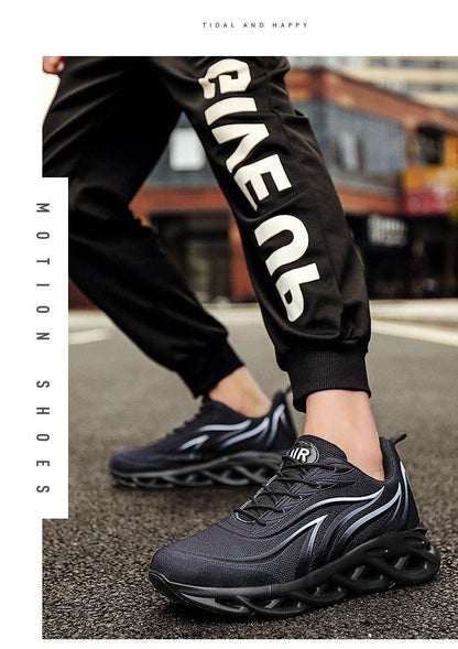 Men's Flame Printed Athletic Shoe for Running