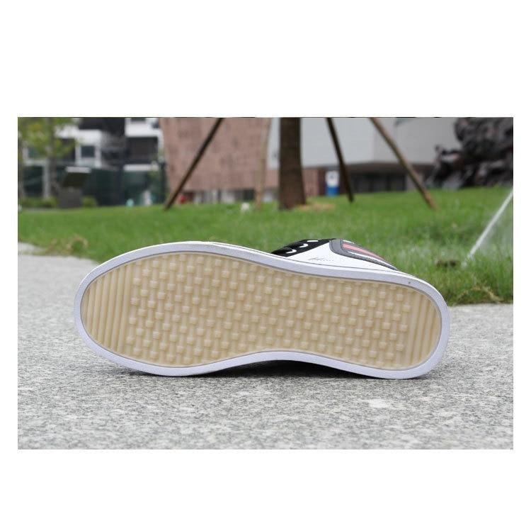 Men's Stevvex breathable high top sneakers white/black with red accents and tan sole on Tampa Home & Garden Store