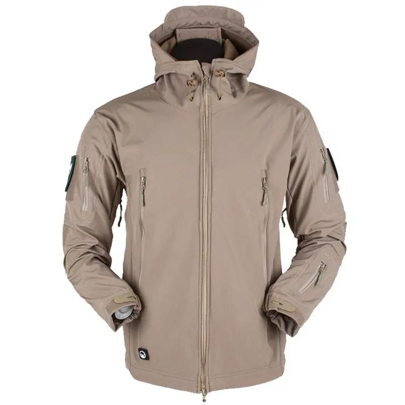 Men's Outdoor Fleece Jacket with Hood and Pockets