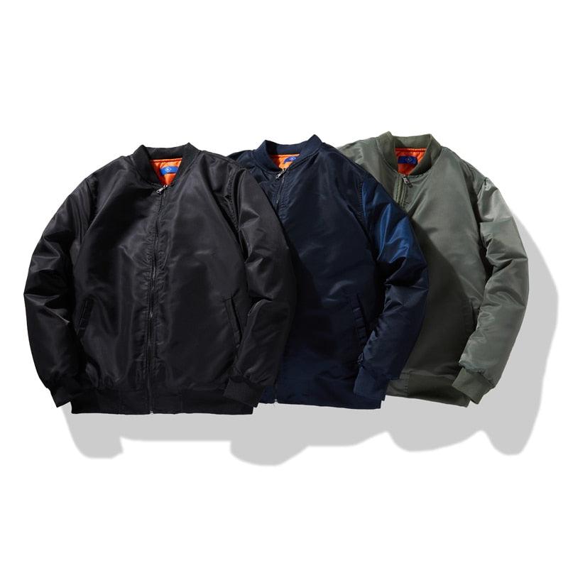 Men's slim-fit puffer jackets 3-pack by Stevvex in black navy olive with pockets on Tampa Home & Garden Store