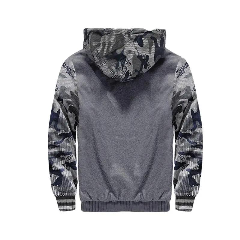 Men's Camouflage Winter Jacket Hooded Warm