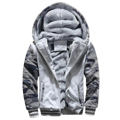 Men's Camouflage Winter Jacket Hooded Warm