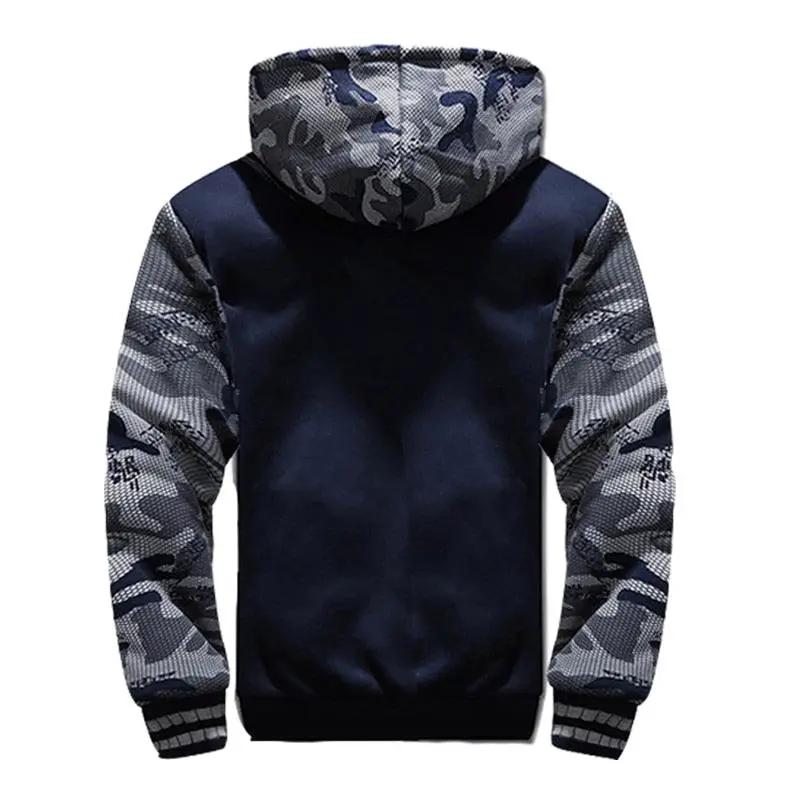 Men's Camouflage Winter Jacket Hooded Warm