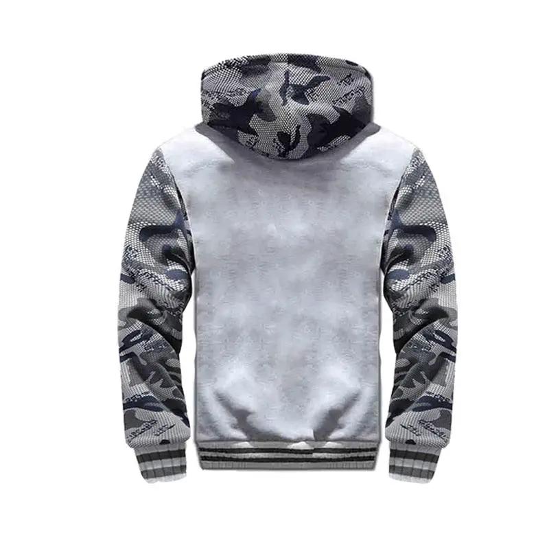 Men's Camouflage Winter Jacket Hooded Warm