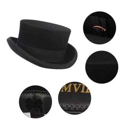 Premium Men's and Women Wool Pork Pie Hat