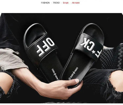 Men Slippers Non Slip Bath House Shoes Quick Dry