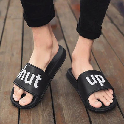 Men Slippers Non Slip Bath House Shoes Quick Dry
