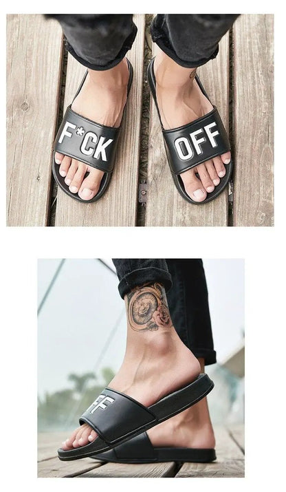 Men Slippers Non Slip Bath House Shoes Quick Dry