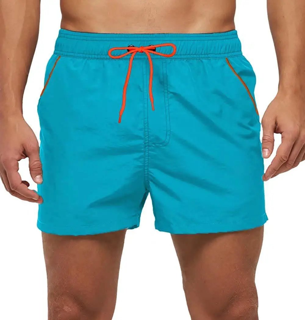 Men's Swim Shorts With Adjustable Elastic Waist