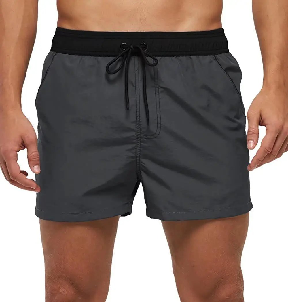 Men's Swim Shorts With Adjustable Elastic Waist