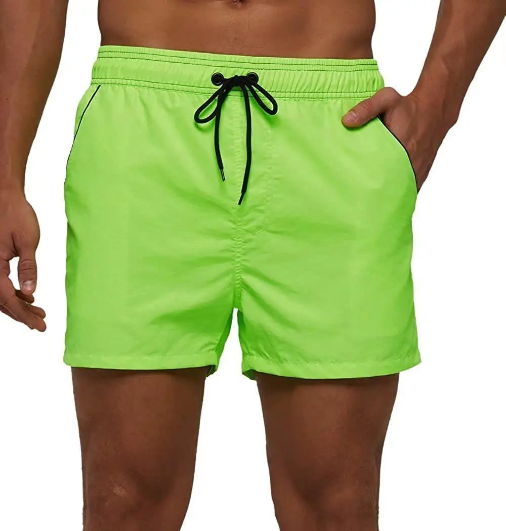 Men's Swim Shorts With Adjustable Elastic Waist