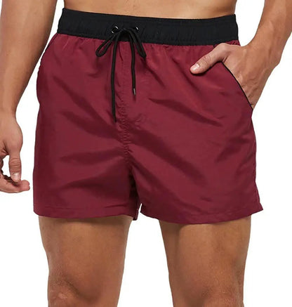 Men's Swim Shorts With Adjustable Elastic Waist