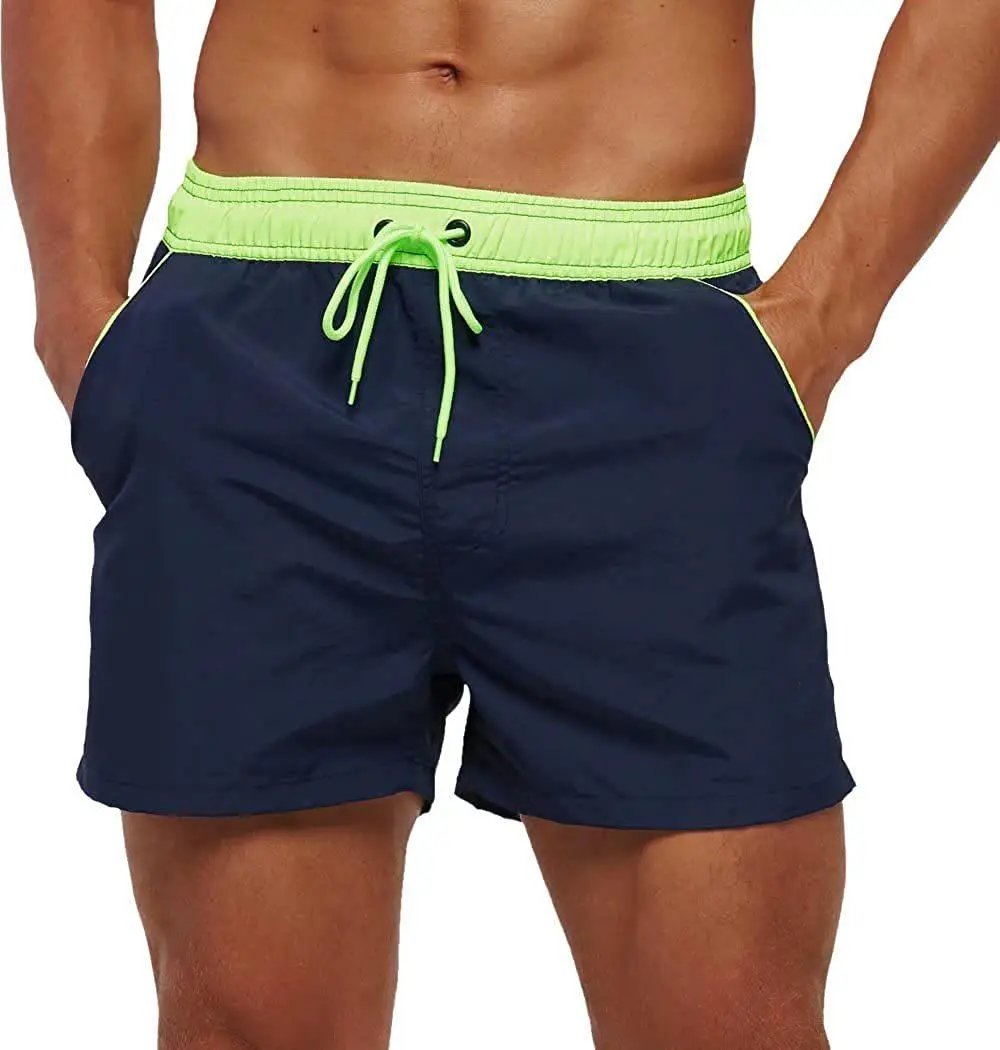 Men's Swim Shorts With Adjustable Elastic Waist